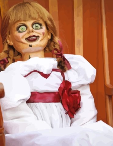 Annabelle Creepy Doll Paint By Numbers