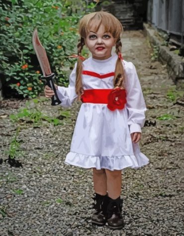 Annabelle Creepy Doll Paint By Numbers