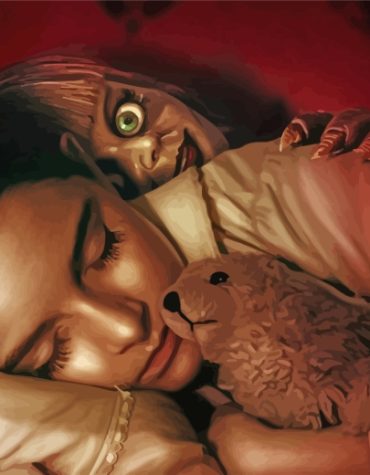 Annabelle Creepy Doll Paint By Numbers