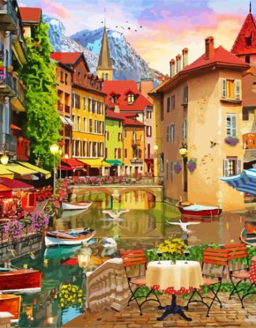 Annecy France Scenic Paint By Numbers