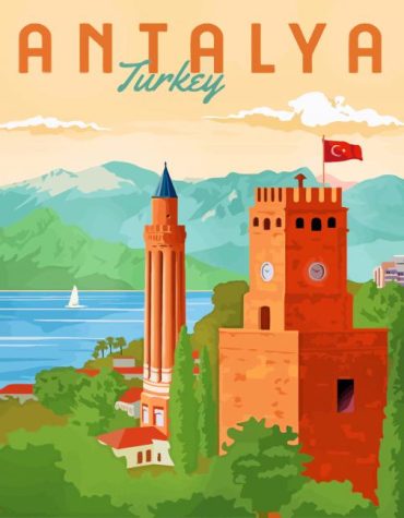 Antalya Travel Scene Paint By Numbers
