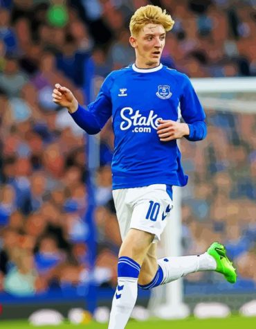 Anthony Gordon Soccer Icon Paint By Numbers