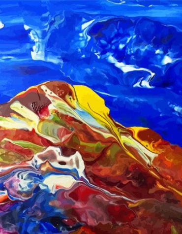 Anthony Hopkins Abstract Volcano Paint By Numbers