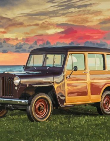 Classic Willys Jeep Paint By Numbers