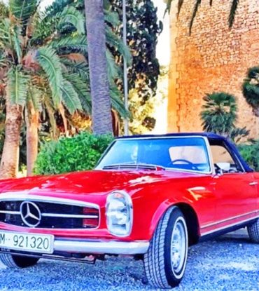 Vintage Red Muscle Car Paint By Numbers