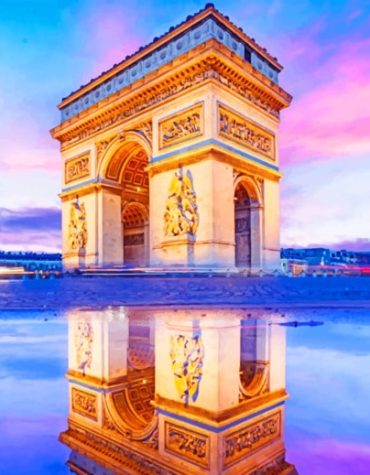 Arc de Triomphe Paris Paint By Numbers