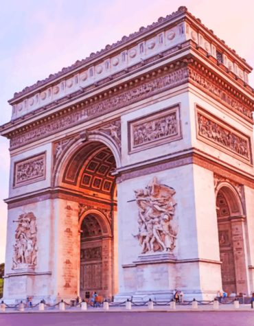 Arc de Triomphe Paris Paint By Numbers