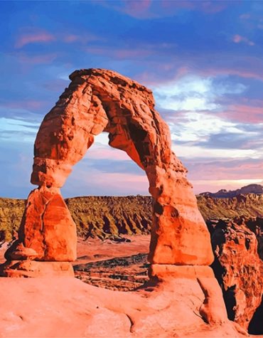Arches National Park Scenic View Paint By Numbers