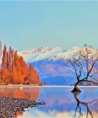 Arrowtown Snowy Landscapes Paint By Numbers