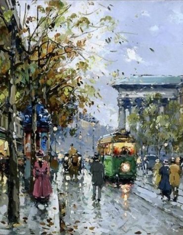 Parisian Winter Landscape Paint By Numbers