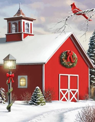 Winter Wonderland Houses Paint By Numbers