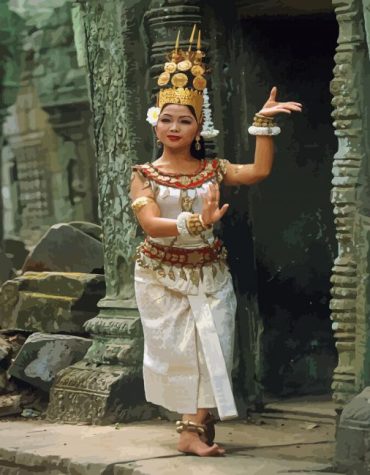 Traditional Cambodian Dancer Paint By Numbers