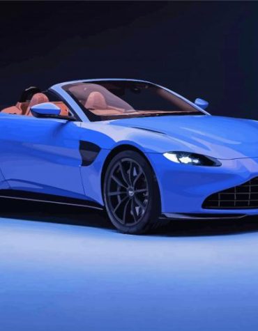 Aston Martin Vantage Sports Car Paint By Numbers