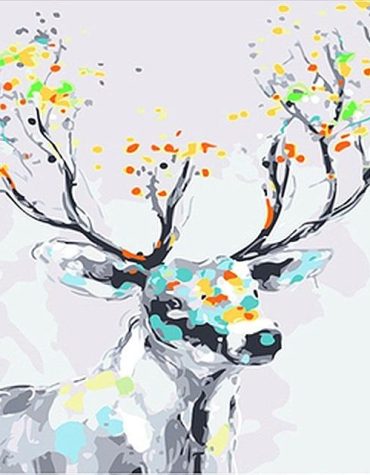 Astral Deer Colorful Paint By Numbers