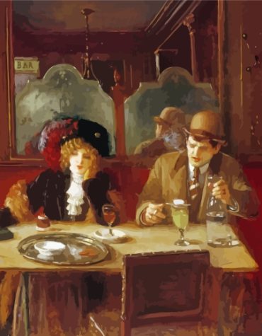 Jean Beraud Cafe Scene Paint By Numbers