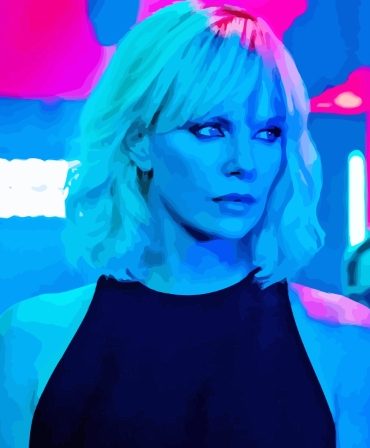 Atomic Blonde Female Cast Paint By Numbers