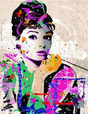 Colorful Audrey Hepburn Movies Paint By Numbers