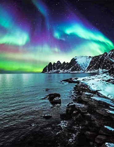 Aurora Northern Lights Paint By Numbers