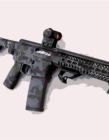 Military Rifle Artillery Paint By Numbers