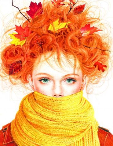 Autumn Girl Painting Kit Paint By Numbers