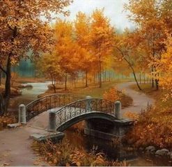 Autumn Park Scene Paint By Numbers