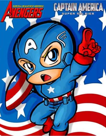 Captain America Heroes Paint By Numbers