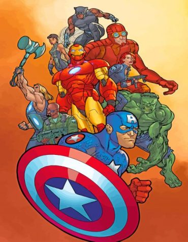Avengers Superheroes Paint By Numbers