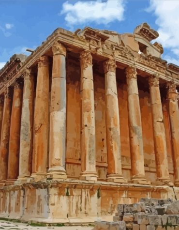 Baalbek Landmark Paint By Numbers
