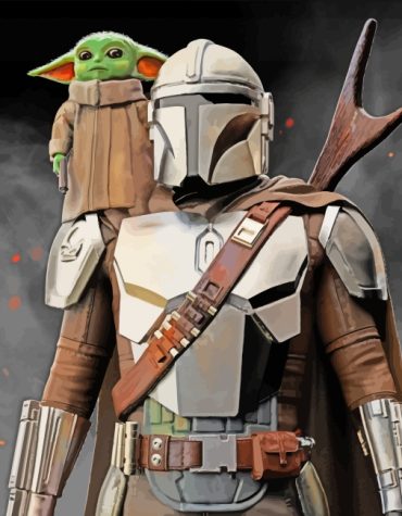 Baby Yoda Star Wars Adventure Paint By Numbers