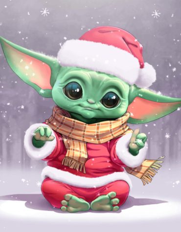 Santa Baby Yoda Christmas Paint By Numbers
