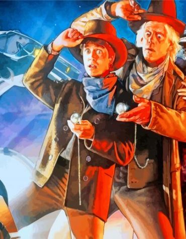 Back to the Future Movie Cast Paint By Numbers