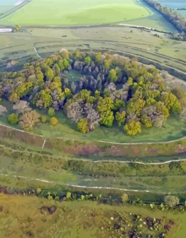 Badbury Rings Scenic Landscape Paint By Numbers