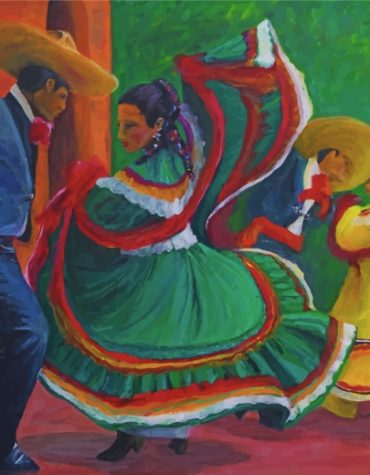 Mexican Dancers Paint By Numbers