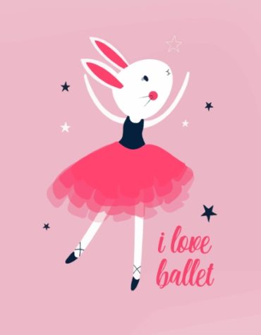 Ballerina Bunny Pink Paint By Numbers