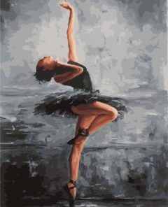 Ballet Black Ballerina Paint By Numbers