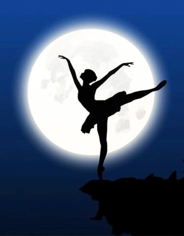 Ballerina Night Silhouette Paint By Numbers