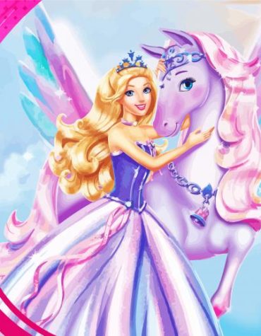 Pegasus Adventure Barbie Paint By Numbers