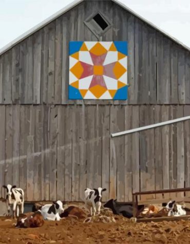 Barn Quilt Country Life Paint By Numbers