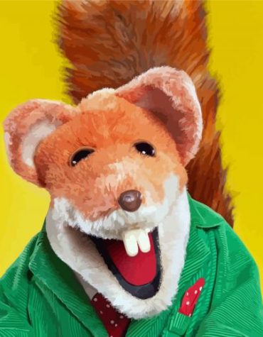 Basil Brush Red Fox Paint By Numbers