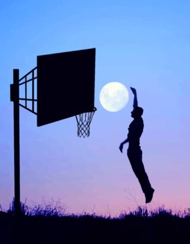 Basketball Moon Silhouette Paint By Numbers
