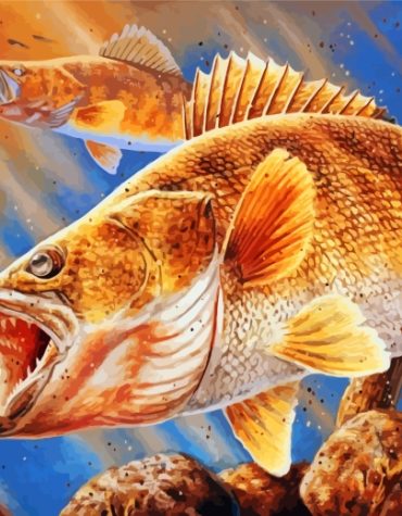 Bass Fish Adventure Paint By Numbers