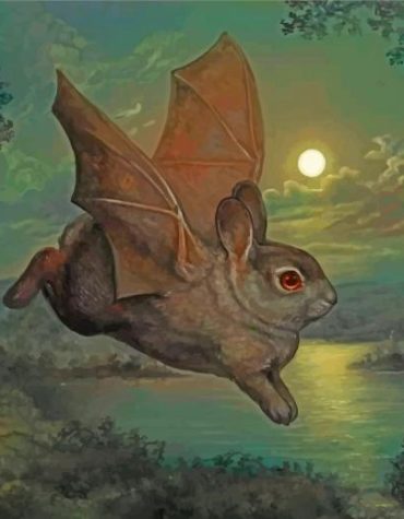 Surreal Bat Rabbit Fantasy Paint By Numbers
