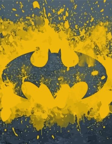 Batman Superhero Logo Paint By Numbers