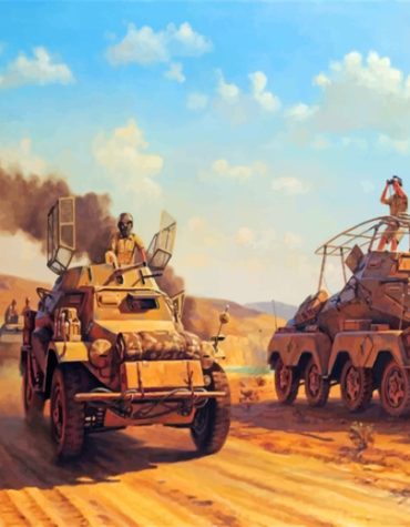 Military Tank Battles Paint By Numbers