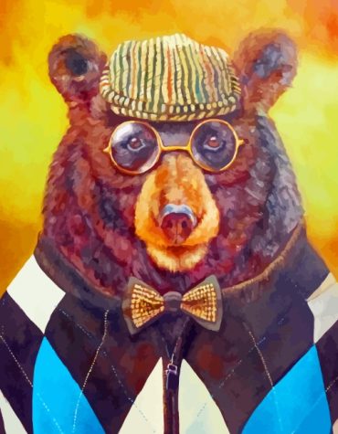 Bears With Glasses Paint By Numbers