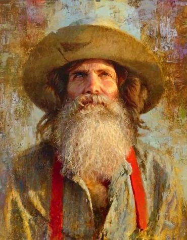 Bearded Cowboy Painting for Men Paint By Numbers