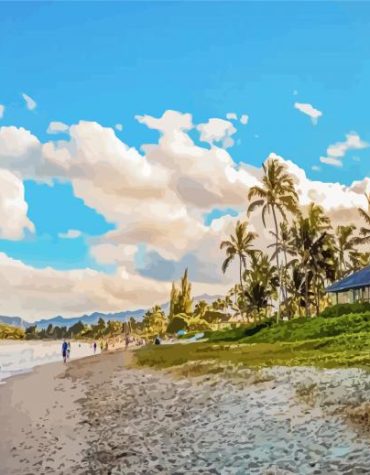 Hawaii Beach Seascape Paint By Numbers
