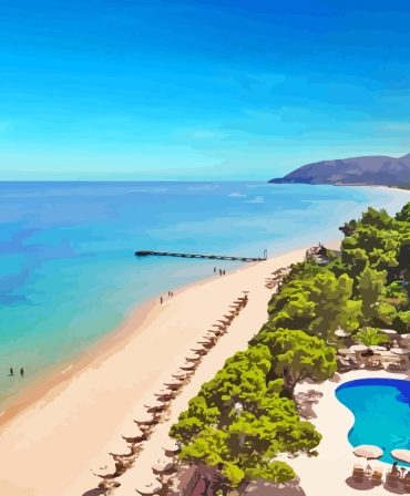 Seascape of Sardinia Islands Paint By Numbers