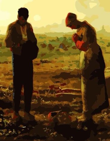 Beautiful Farmers Scene Paint By Numbers