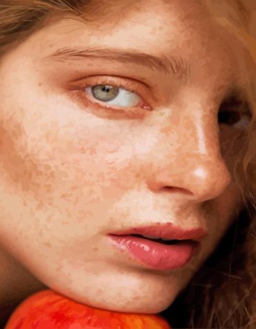 Girl With Freckles Paint By Numbers